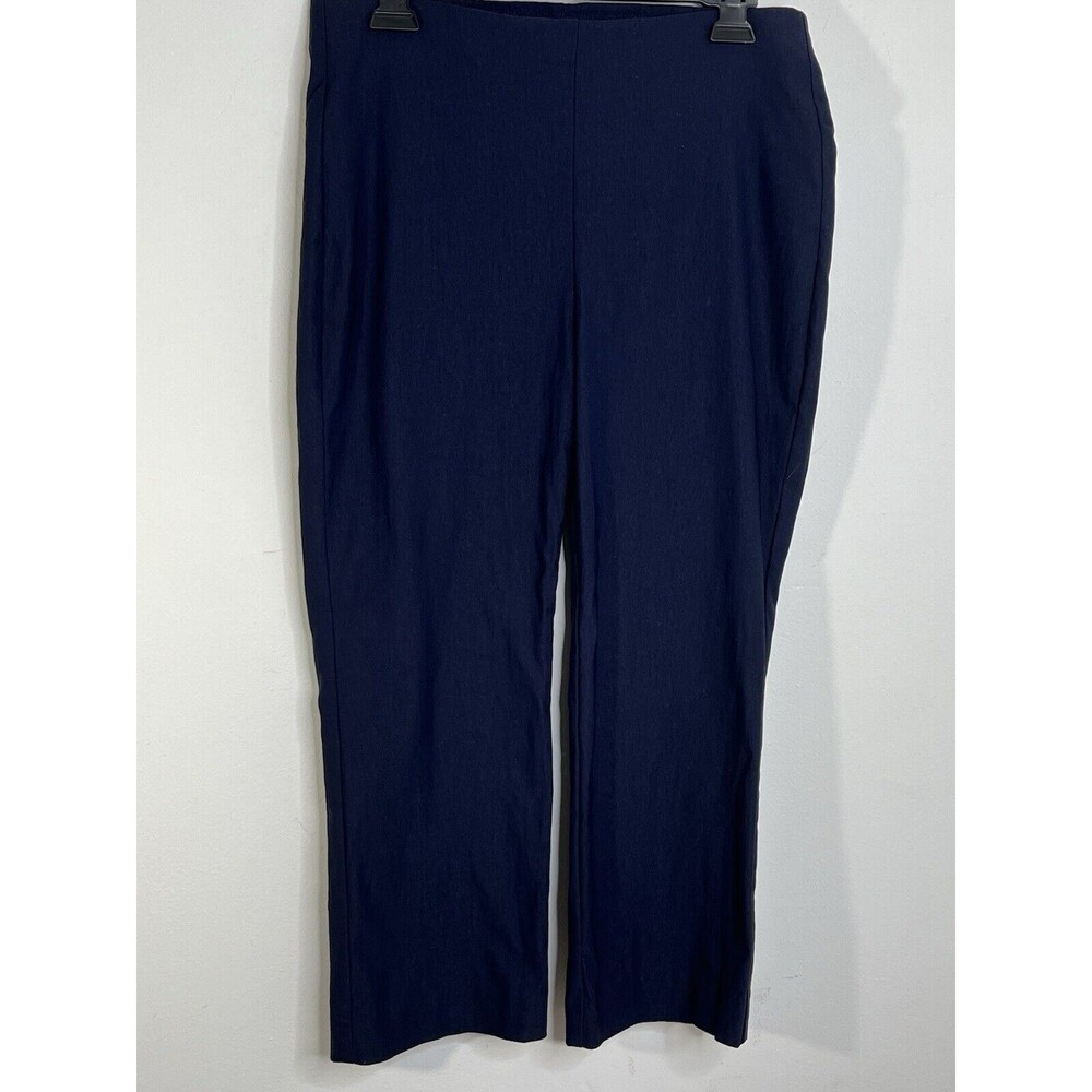 CHICO'S Pants Women's 0.5 Small 6 Dark Navy Stretchy Crop Capri
